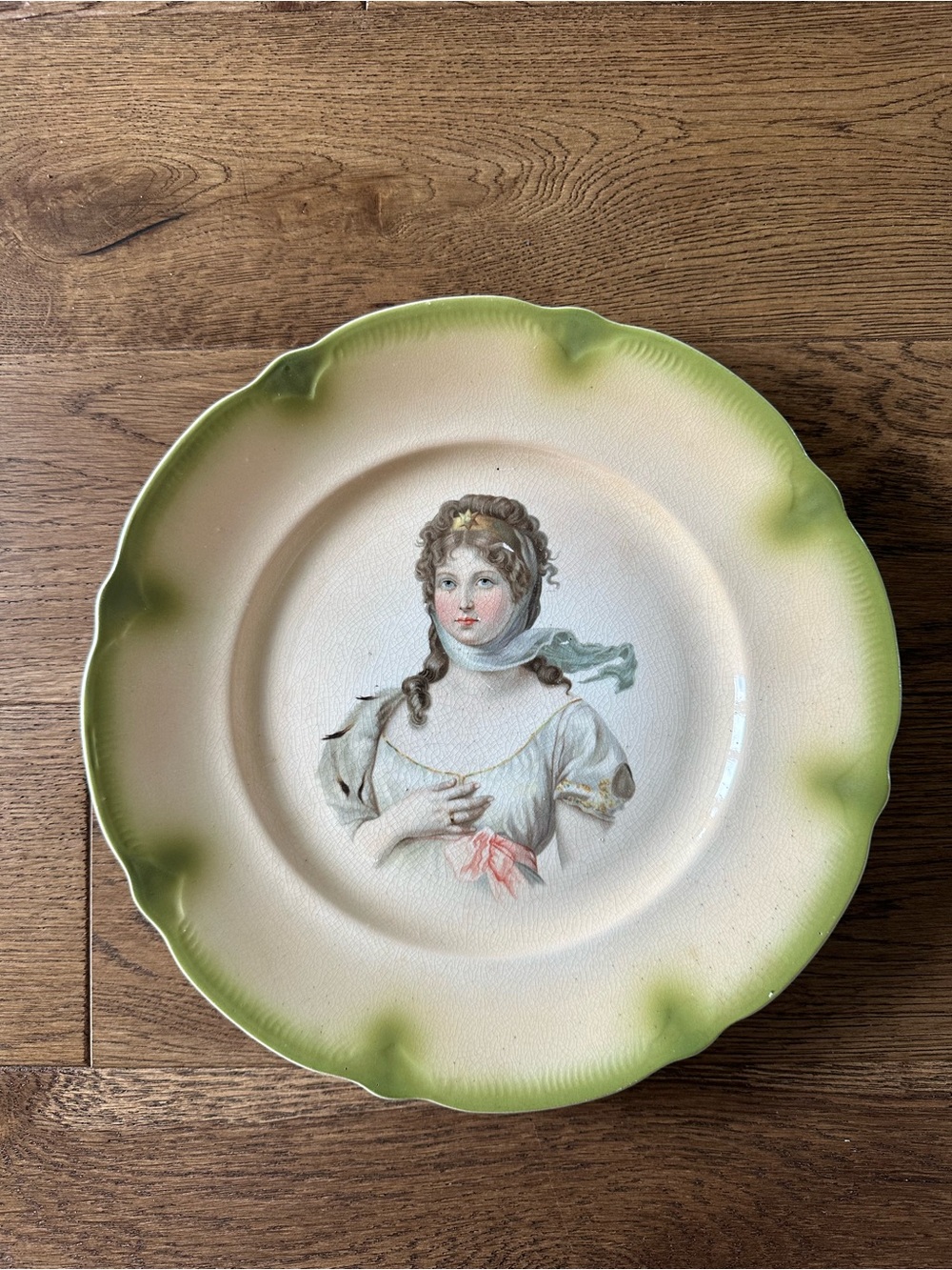 Vintage Porcelain Plate Queen Louise Wall Decor Antique Style